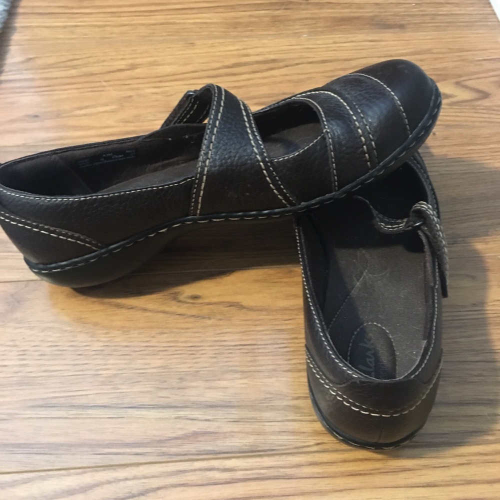 Brown Velcro flats